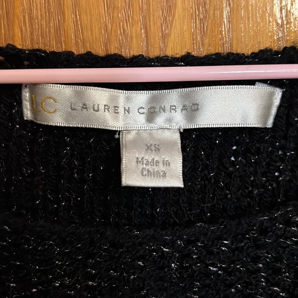 Shimmery Lauren Conrad Sweater with hearts or (Bundle 3 for 50) - Picture 3 of 5